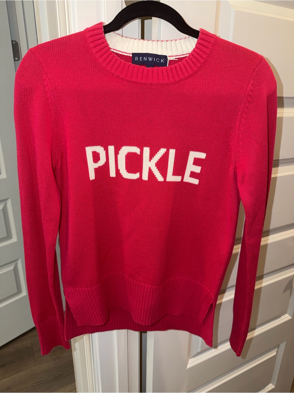 Renwick Women’s “Pickle” Pickleball Graphic Sweater
